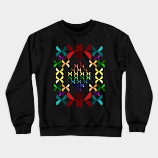 Abstract rainbow framed Crewneck Sweatshirt